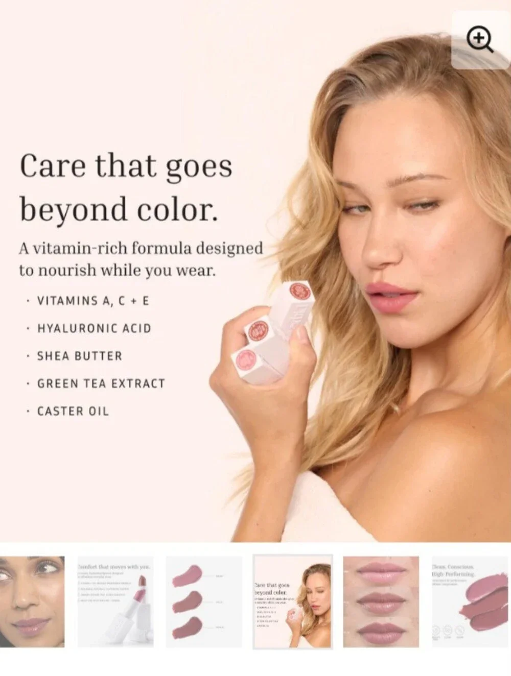 🎉2•$13/3•$18🎉 LITHE BEAUTY Nourish & Glow Lipstick in Peony